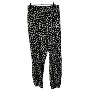 Eloquii Black Beige Circle Printed Tapered Leg High Rise Jogger Pants 20